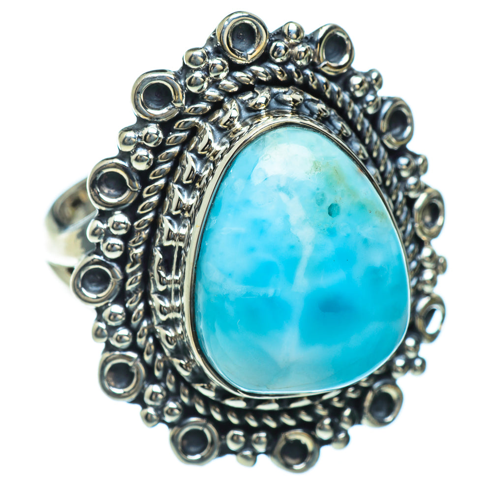 Larimar Rings handcrafted by Anasilvercos - RING43919