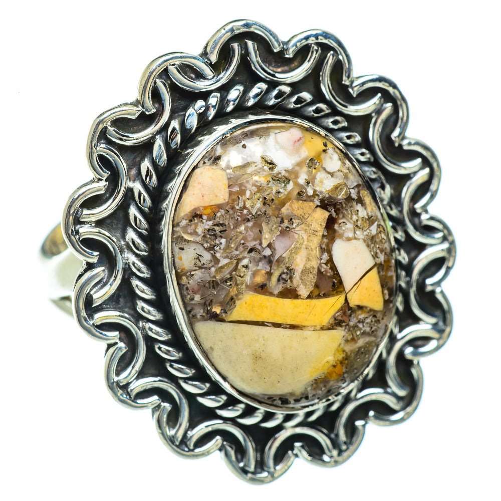 Brecciated Mookaite Rings handcrafted by Anasilvercos - RING43954 - Photo 2