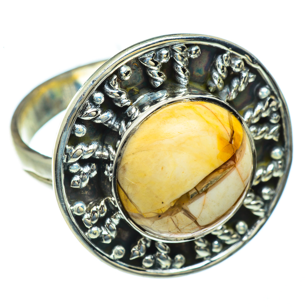Brecciated Mookaite Rings handcrafted by Anasilvercos - RING43978