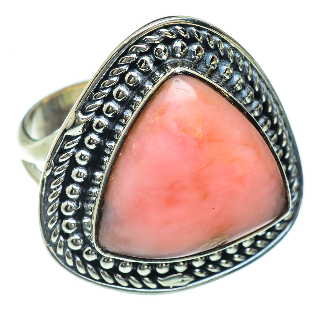 Pink Opal Rings handcrafted by Anasilvercos - RING43979
