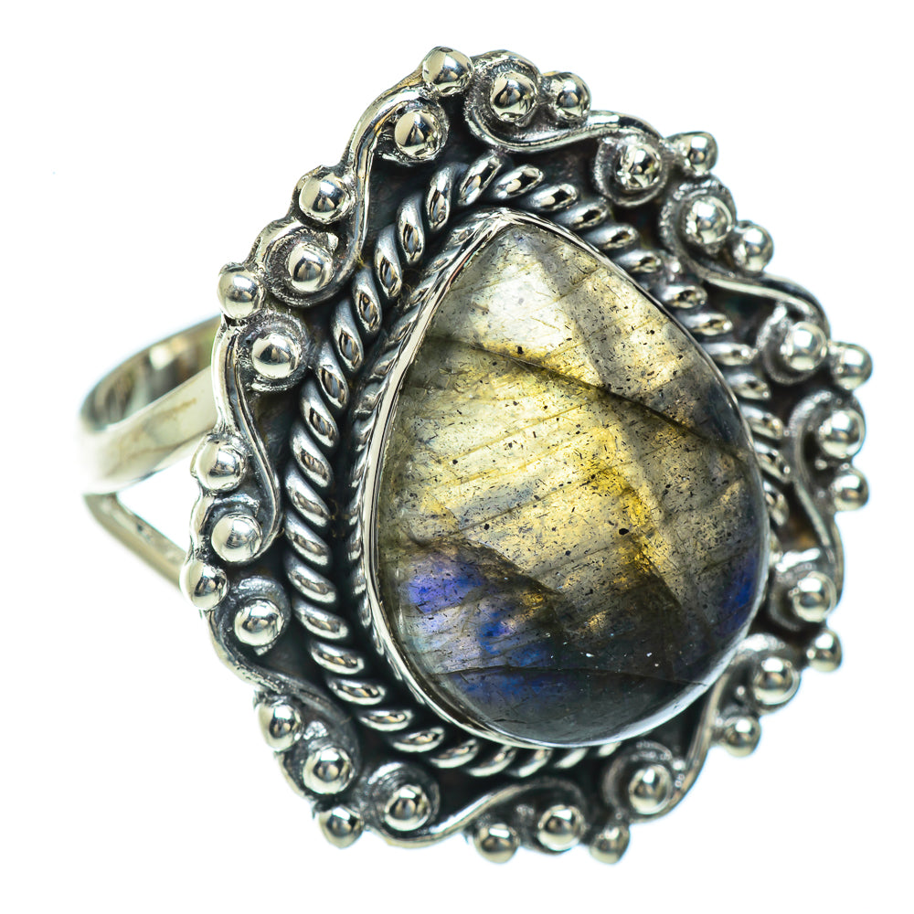 Labradorite Rings handcrafted by Anasilvercos - RING43995