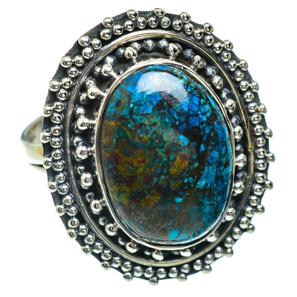 Chrysocolla Rings handcrafted by Anasilvercos - RING44012