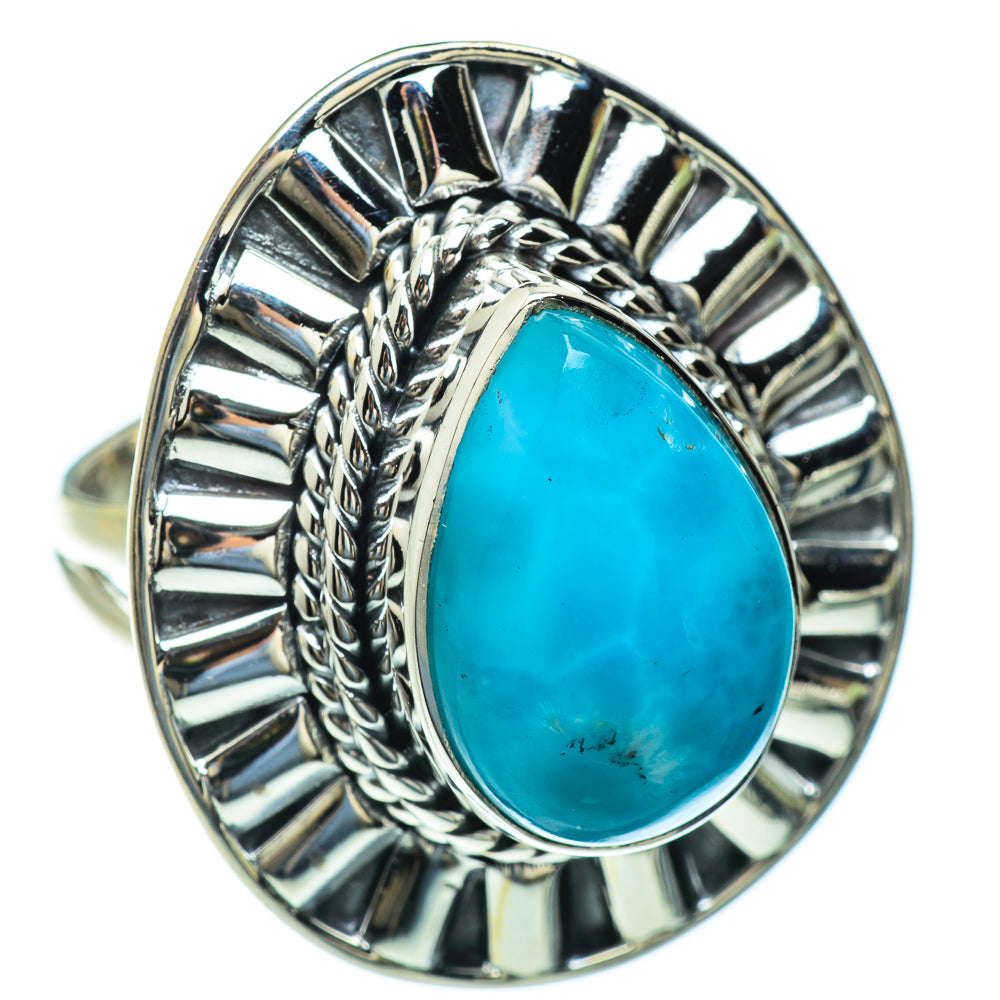 Larimar Rings handcrafted by Anasilvercos - RING44037