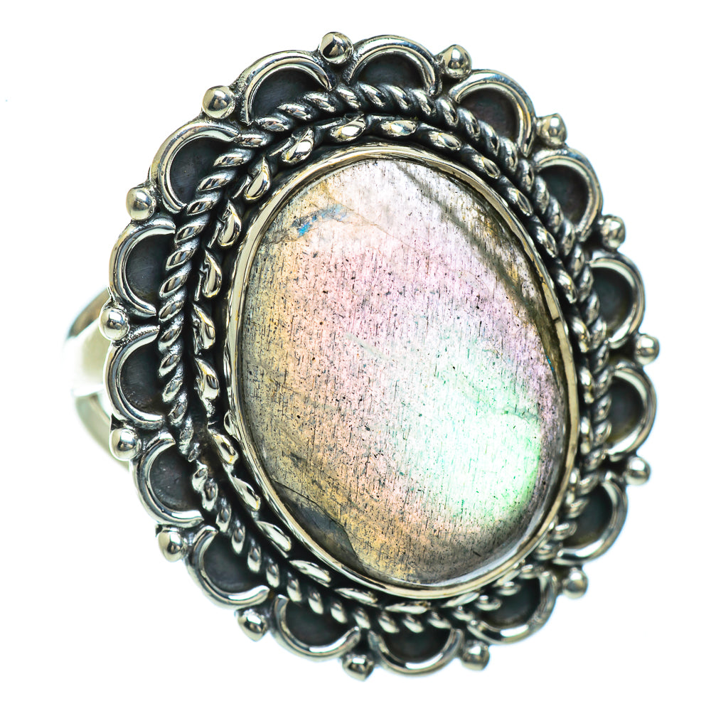 Labradorite Rings handcrafted by Anasilvercos - RING44055