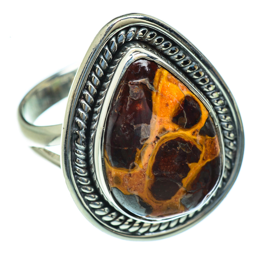 Chert Breccia Rings handcrafted by Anasilvercos - RING44071 - Photo 2