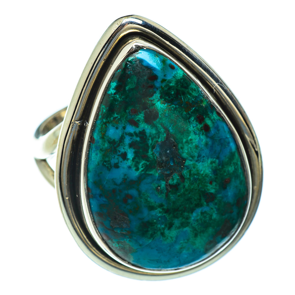Chrysocolla Rings handcrafted by Anasilvercos - RING44091