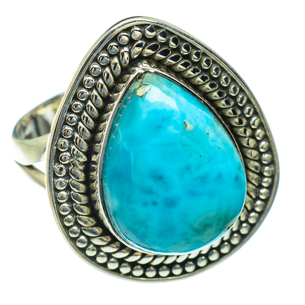 Larimar Rings handcrafted by Anasilvercos - RING44093