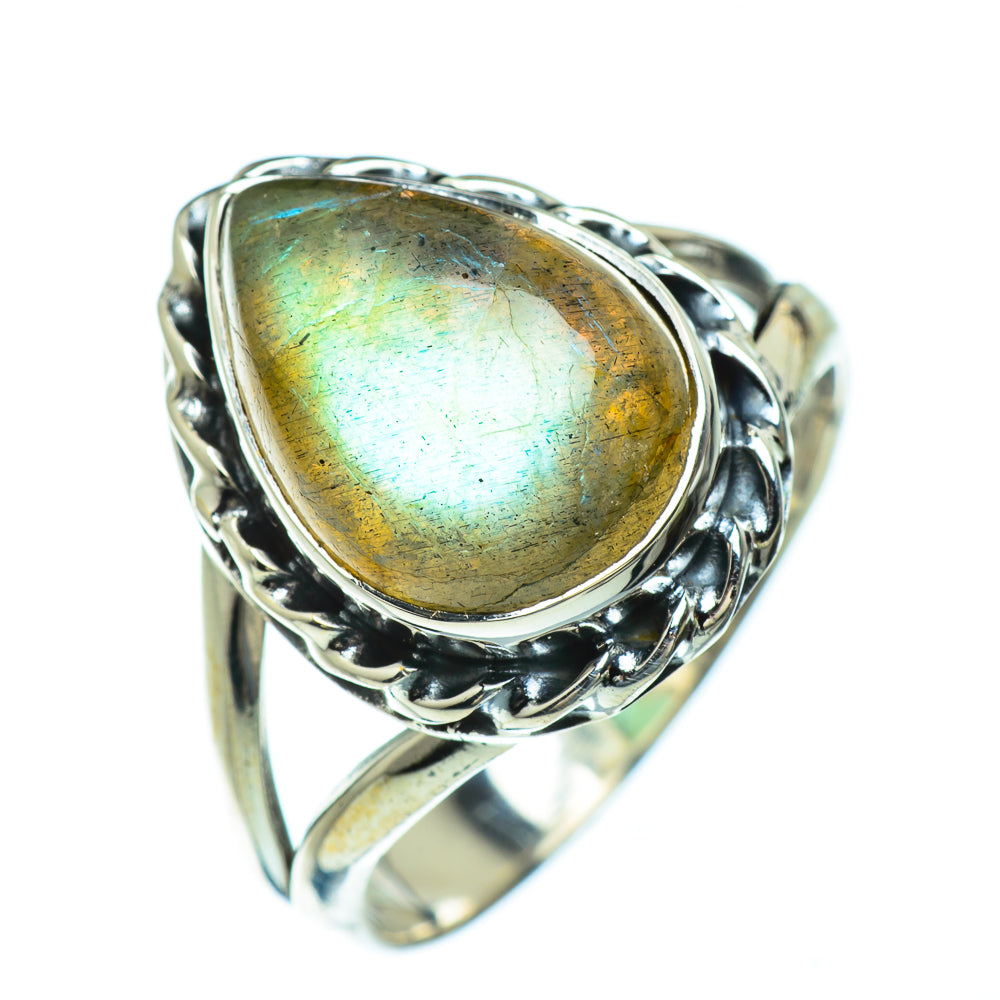 Labradorite Rings handcrafted by Anasilvercos - RING44094