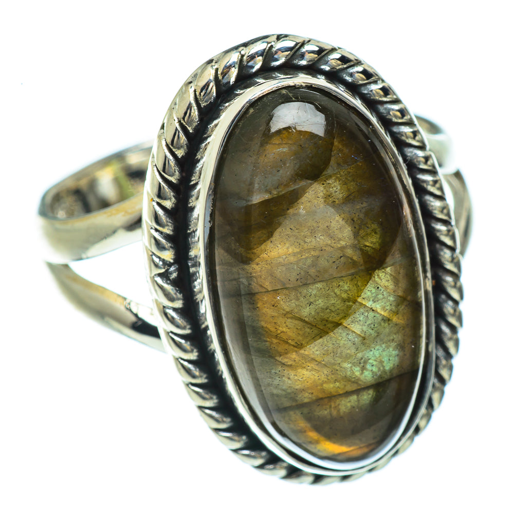 Labradorite Rings handcrafted by Anasilvercos - RING44096