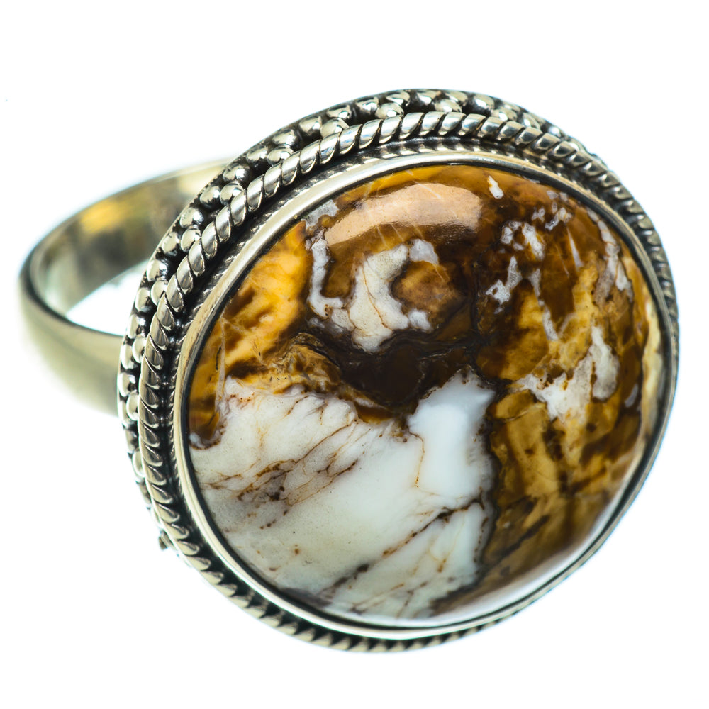 Peanut Wood Jasper Rings handcrafted by Anasilvercos - RING44097
