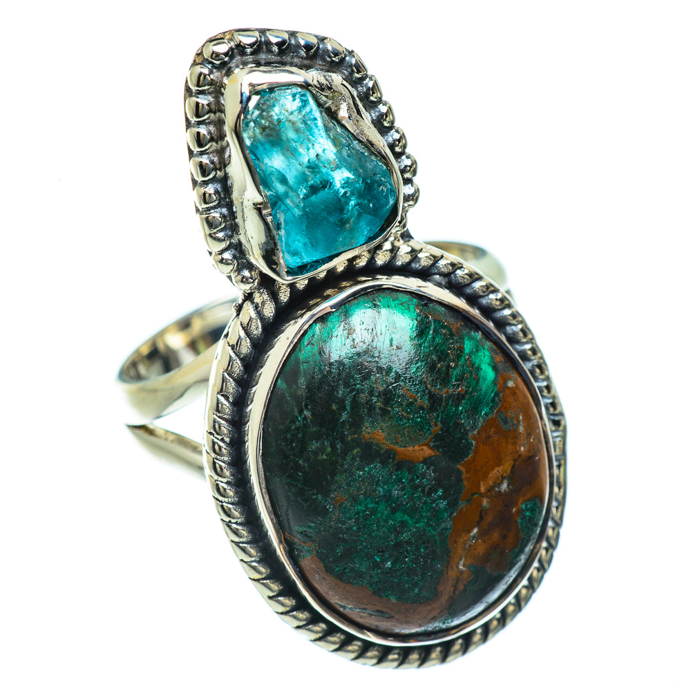 Chrysocolla Rings handcrafted by Anasilvercos - RING44127