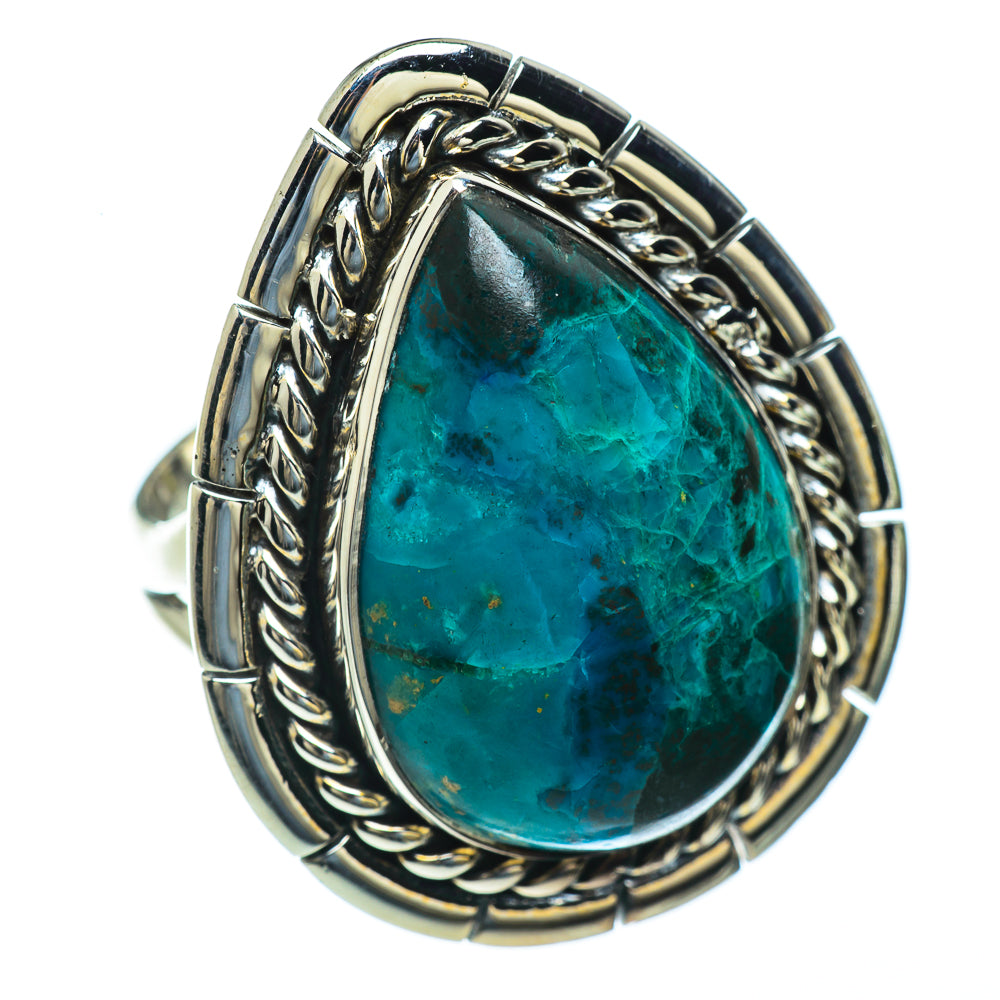 Chrysocolla Rings handcrafted by Anasilvercos - RING44150