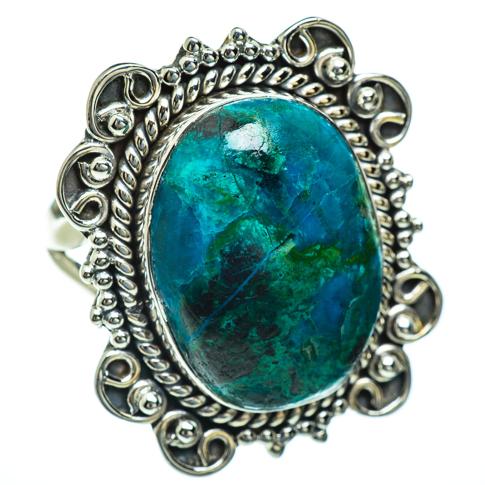 Chrysocolla Rings handcrafted by Anasilvercos - RING44194