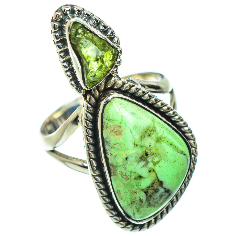 Lemon Chrysoprase Rings handcrafted by Anasilvercos - RING44210