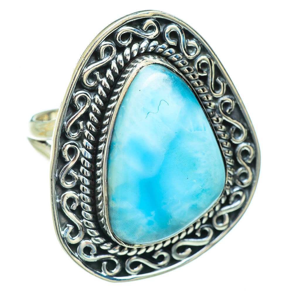 Larimar Rings handcrafted by Anasilvercos - RING44241