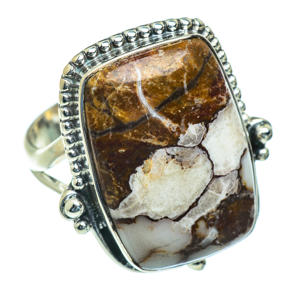 Peanut Wood Jasper Rings handcrafted by Anasilvercos - RING44274