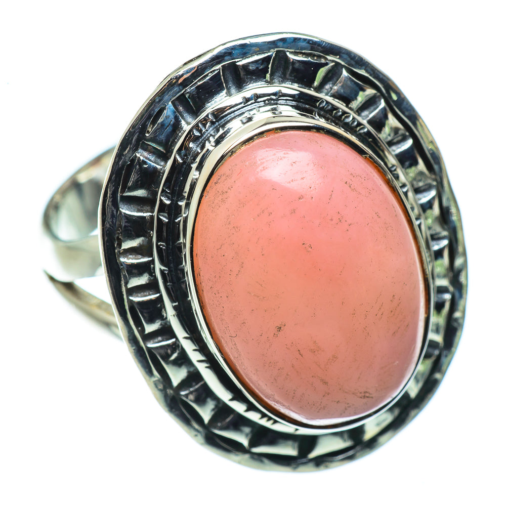 Pink Opal Rings handcrafted by Anasilvercos - RING44302