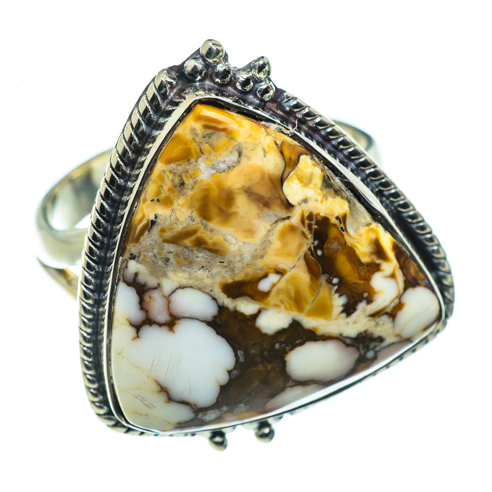 Peanut Wood Jasper Rings handcrafted by Anasilvercos - RING44388
