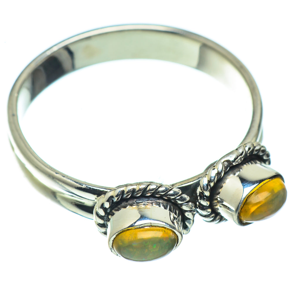 Ethiopian Opal Rings handcrafted by Anasilvercos - RING44402