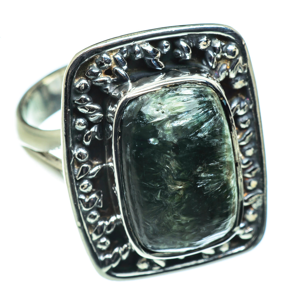 Seraphinite Rings handcrafted by Anasilvercos - RING44458