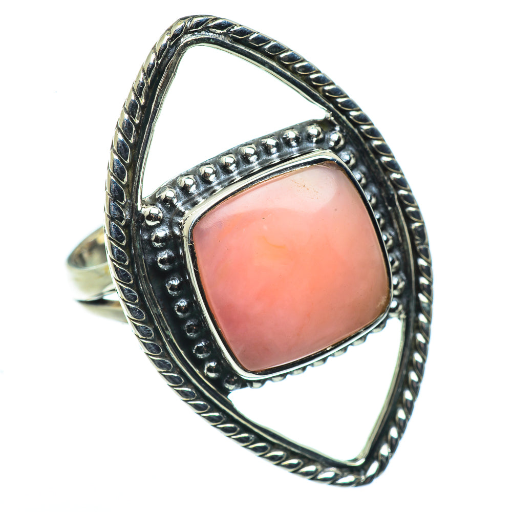 Pink Opal Rings handcrafted by Anasilvercos - RING44464
