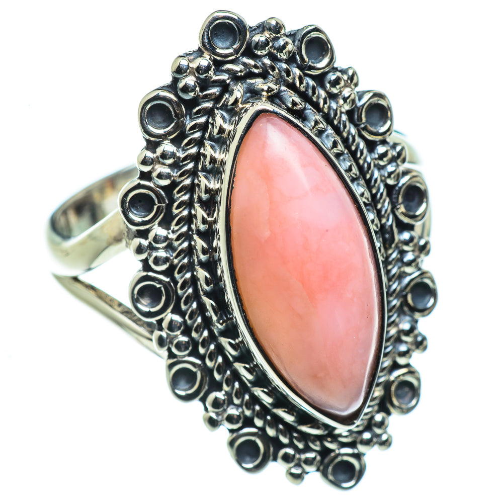 Pink Opal Rings handcrafted by Anasilvercos - RING44487