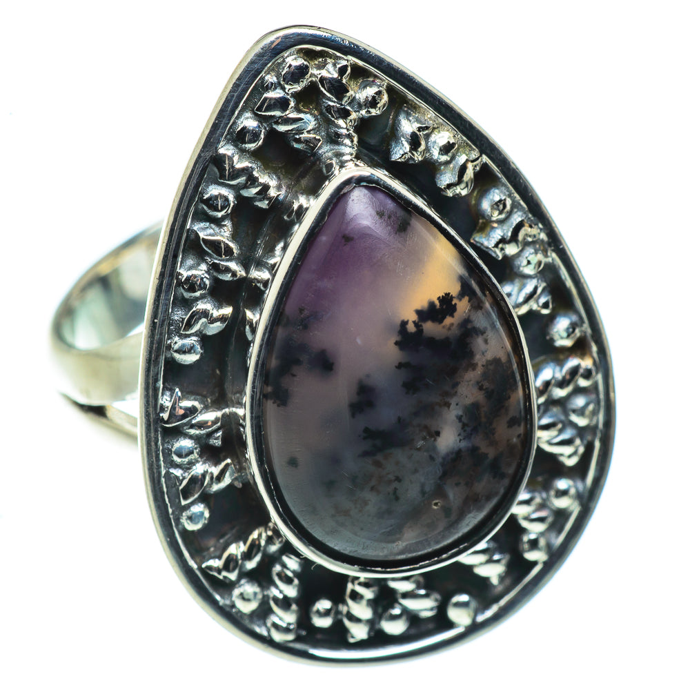 Scenic Dendritic Agate Rings handcrafted by Anasilvercos - RING44514