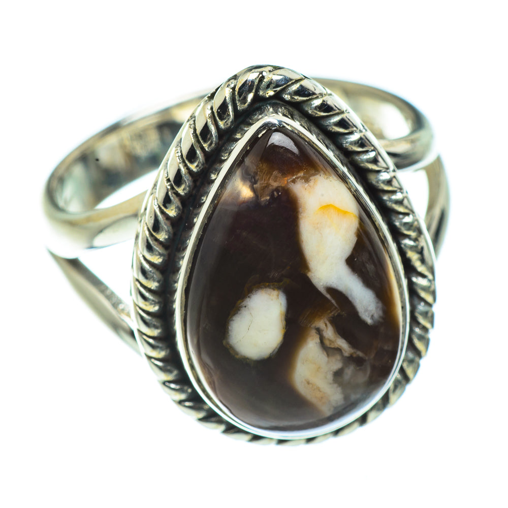 Peanut Wood Jasper Rings handcrafted by Anasilvercos - RING44544