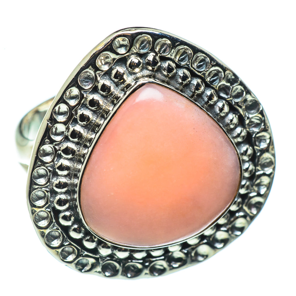 Pink Opal Rings handcrafted by Anasilvercos - RING44546