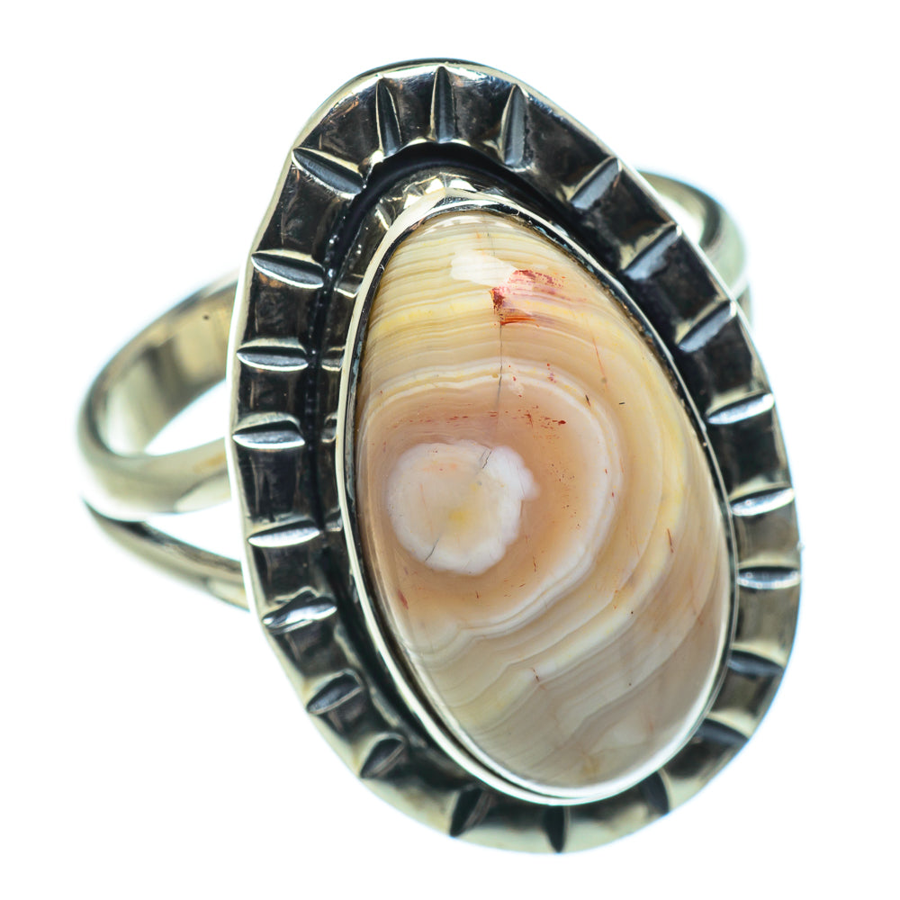 Botswana Agate Rings handcrafted by Anasilvercos - RING44560