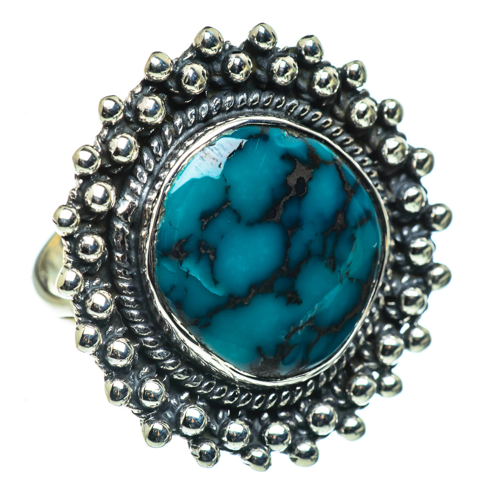 Tibetan Turquoise Rings handcrafted by Anasilvercos - RING44604