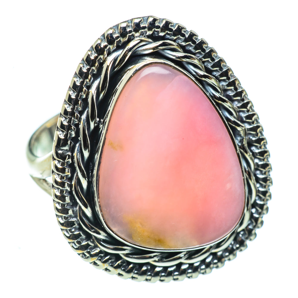 Pink Opal Rings handcrafted by Anasilvercos - RING44628