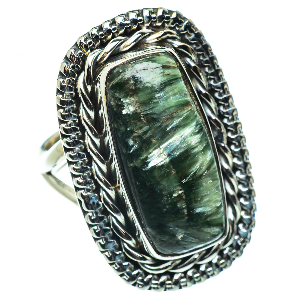Seraphinite Rings handcrafted by Anasilvercos - RING44672