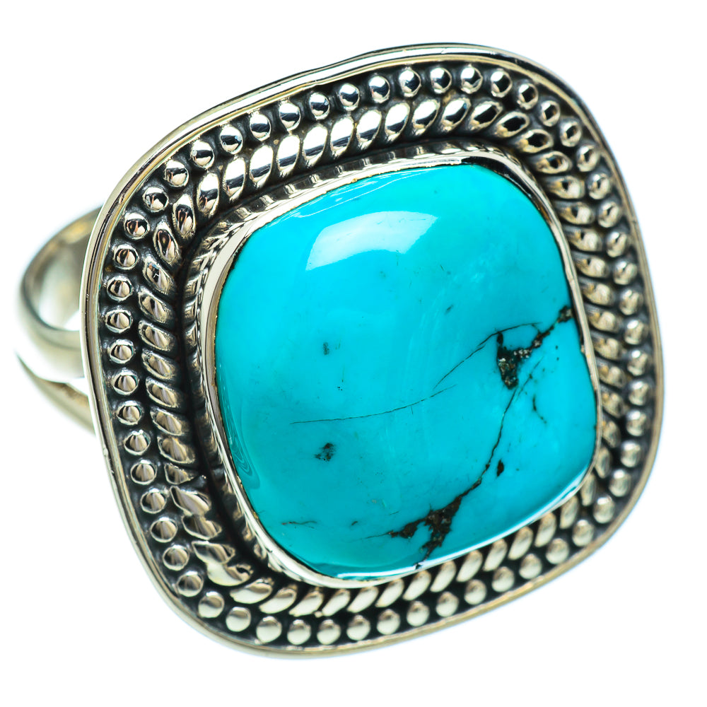Tibetan Turquoise Rings handcrafted by Anasilvercos - RING44769