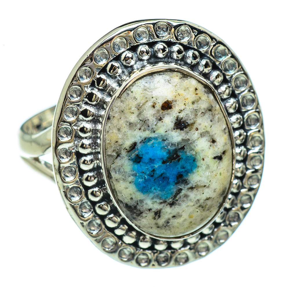 K2 Blue Azurite Rings handcrafted by Anasilvercos - RING44771 - Photo 2