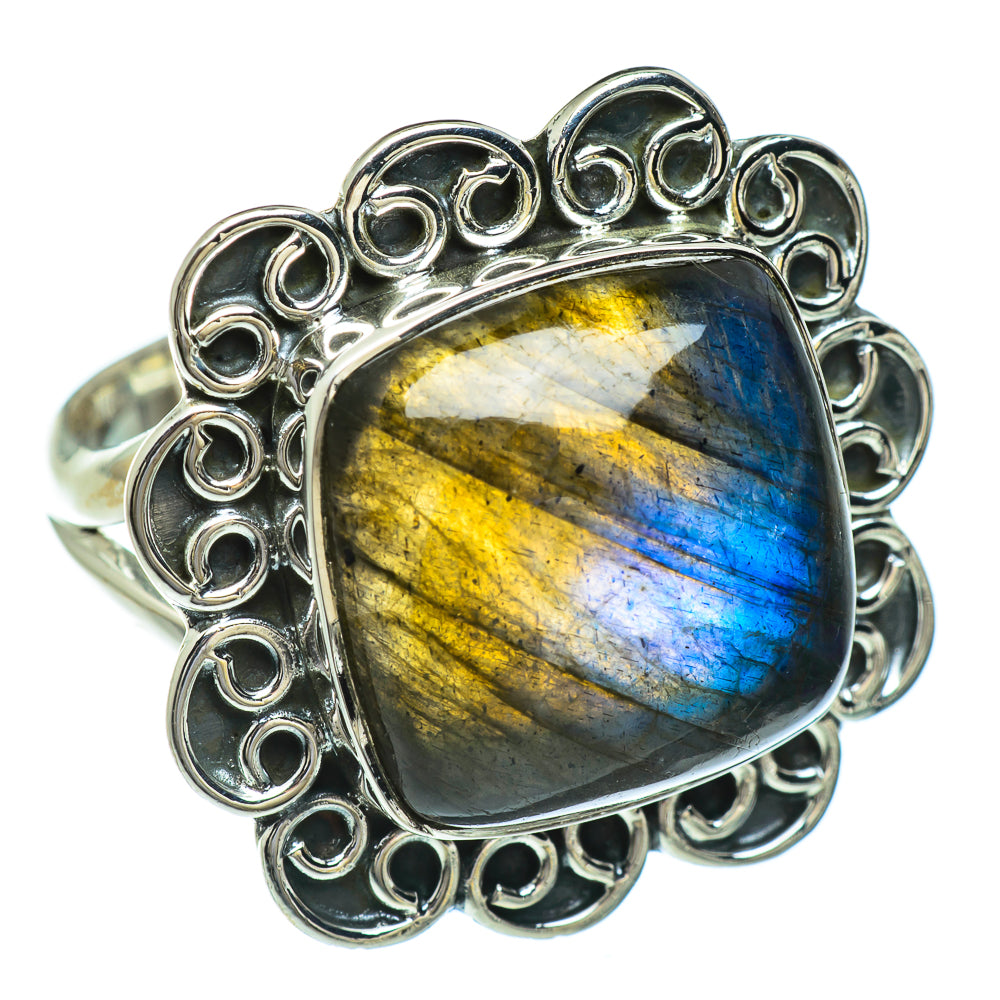 Labradorite Rings handcrafted by Anasilvercos - RING44772