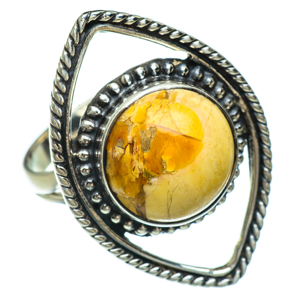 Brecciated Mookaite Rings handcrafted by Anasilvercos - RING44780