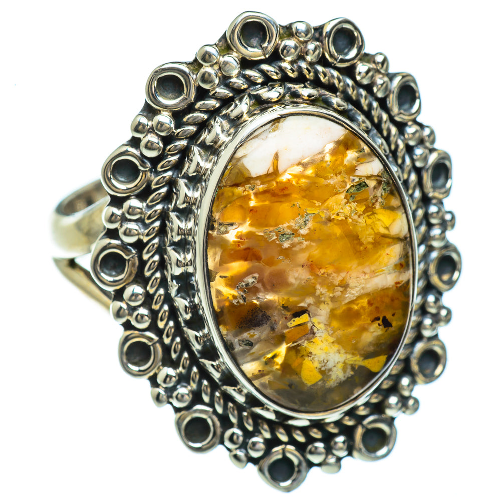 Brecciated Mookaite Rings handcrafted by Anasilvercos - RING44781