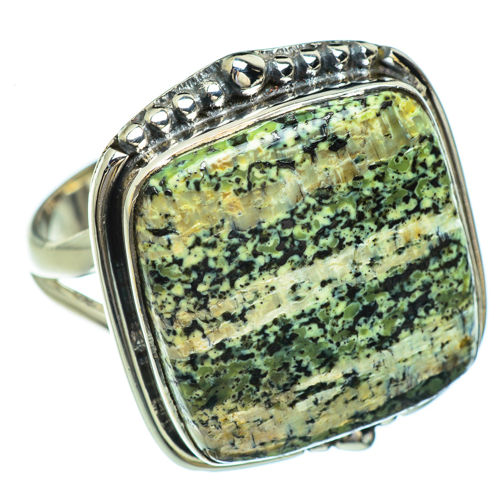 Lizard Jasper Rings handcrafted by Anasilvercos - RING44830
