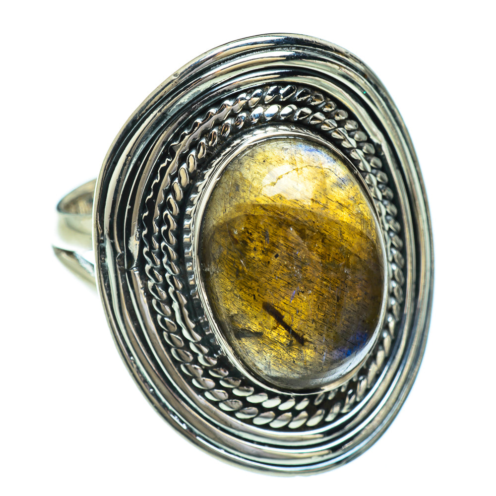 Labradorite Rings handcrafted by Anasilvercos - RING44847