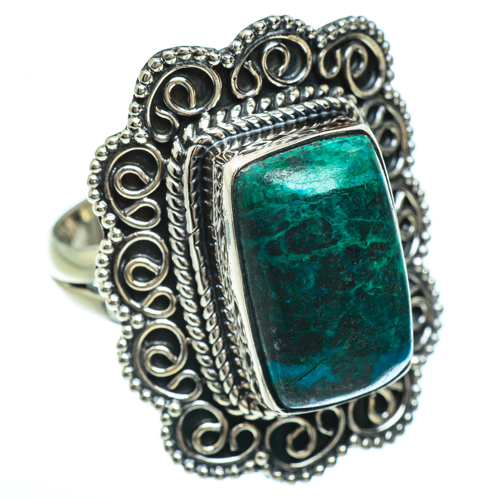 Chrysocolla Rings handcrafted by Anasilvercos - RING44869
