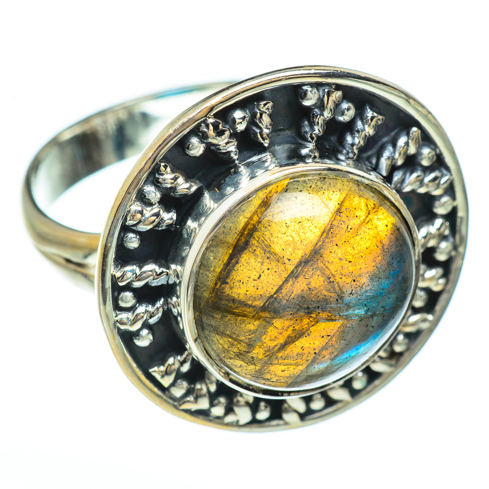 Labradorite Rings handcrafted by Anasilvercos - RING44902