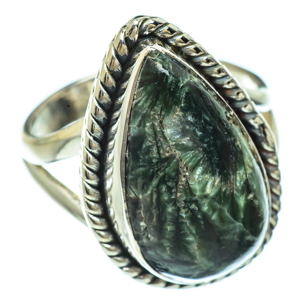 Seraphinite Rings handcrafted by Anasilvercos - RING44906