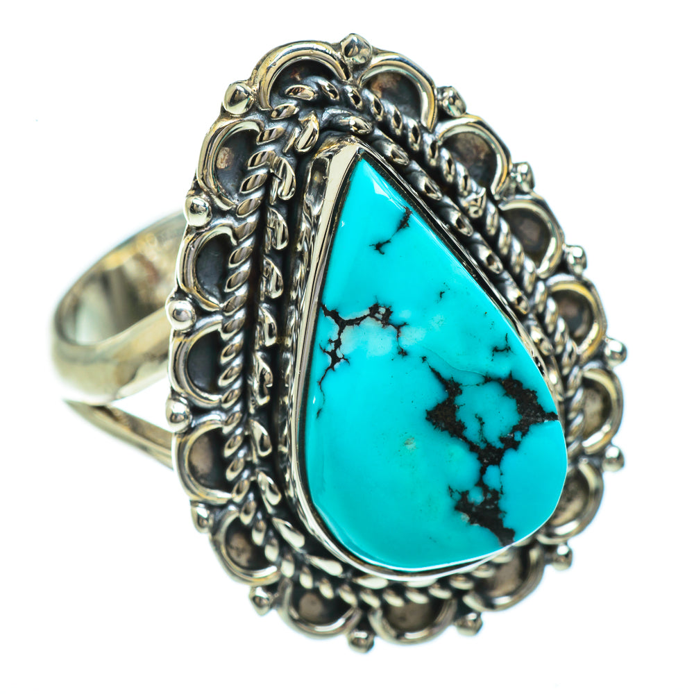 Tibetan Turquoise Rings handcrafted by Anasilvercos - RING44927