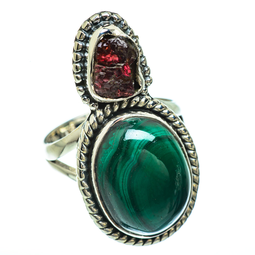 Malachite Rings handcrafted by Anasilvercos - RING44930