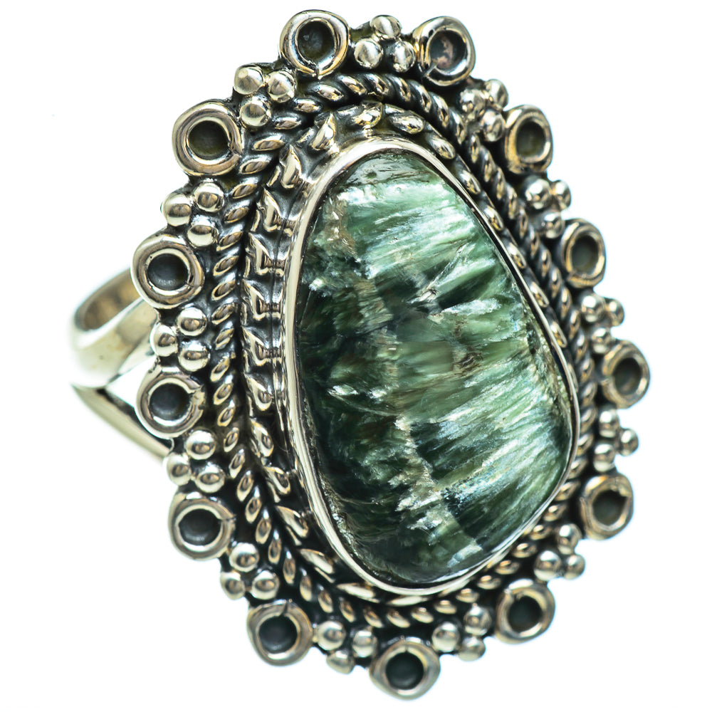 Seraphinite Rings handcrafted by Anasilvercos - RING44931