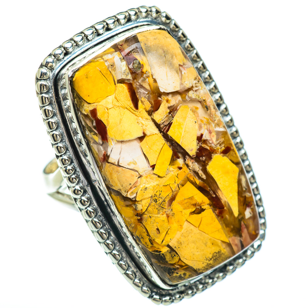 Brecciated Mookaite Rings handcrafted by Anasilvercos - RING44976