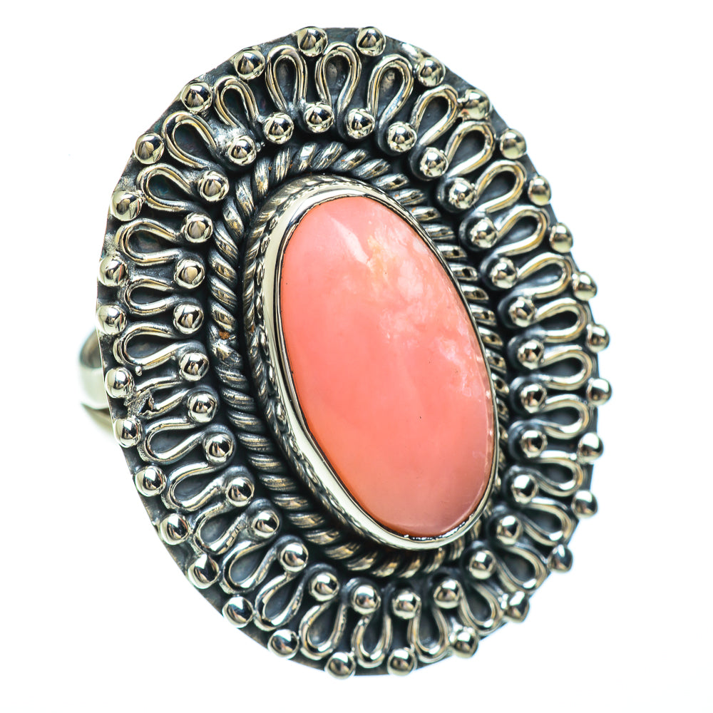 Pink Opal Rings handcrafted by Anasilvercos - RING44977