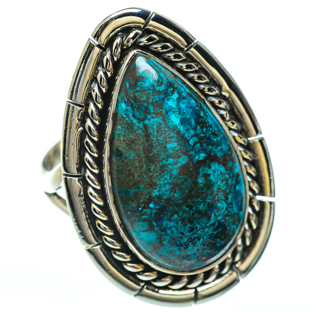 Chrysocolla Rings handcrafted by Anasilvercos - RING45001