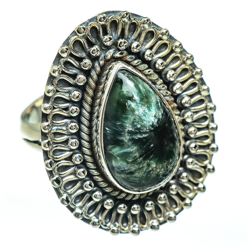 Seraphinite Rings handcrafted by Anasilvercos - RING45002